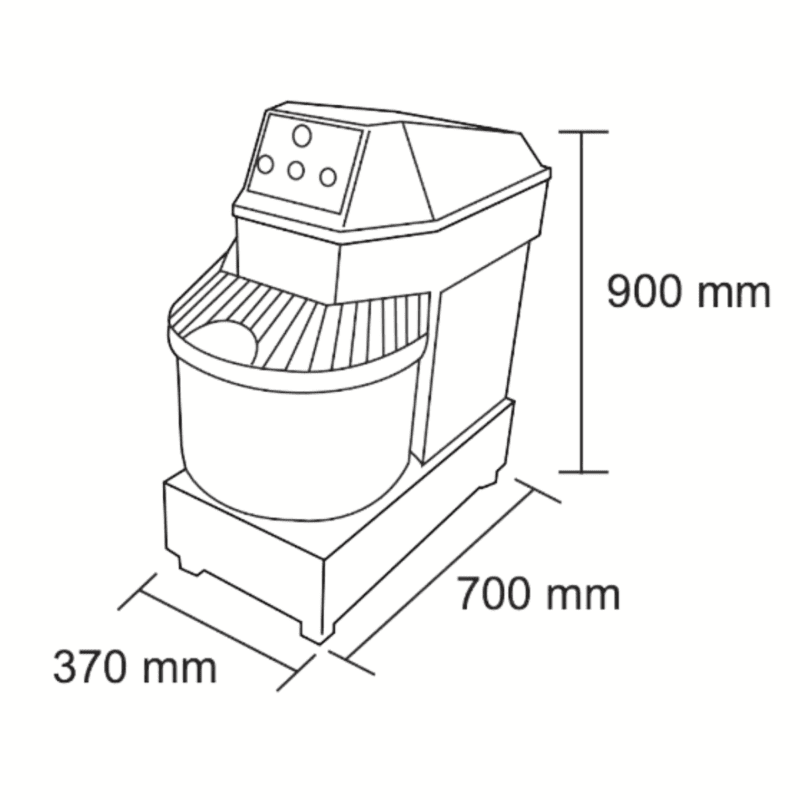 Amasadora 12 Kilos HS30 MAIGAS