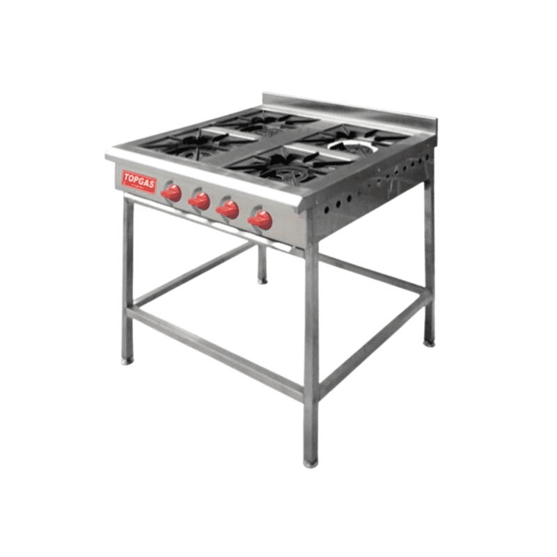 Anafe 4 Platos Acero Inoxidable TOPGAS