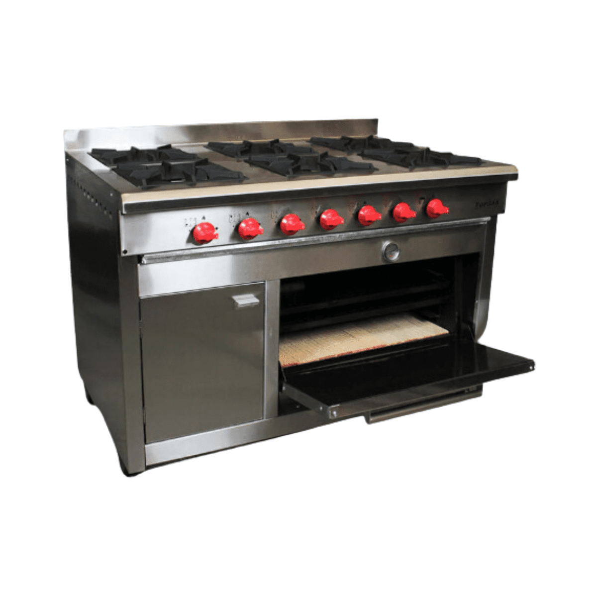 Cocina Industrial 6 Platos con horno TOPGAS