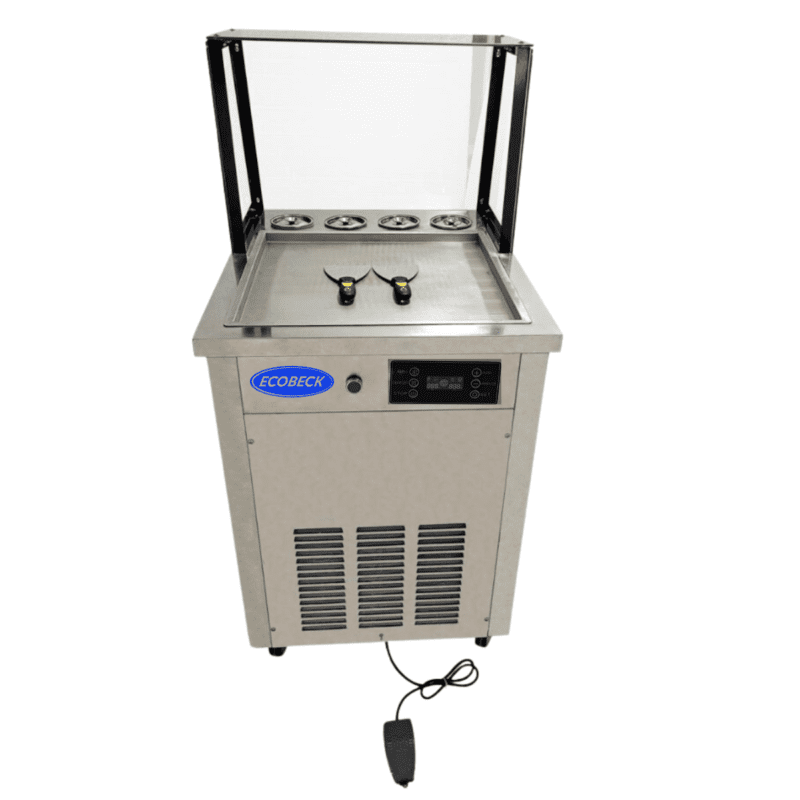 TRASERA Máquina de Helado Tailandés KKT-500FL-1 ECOBECK