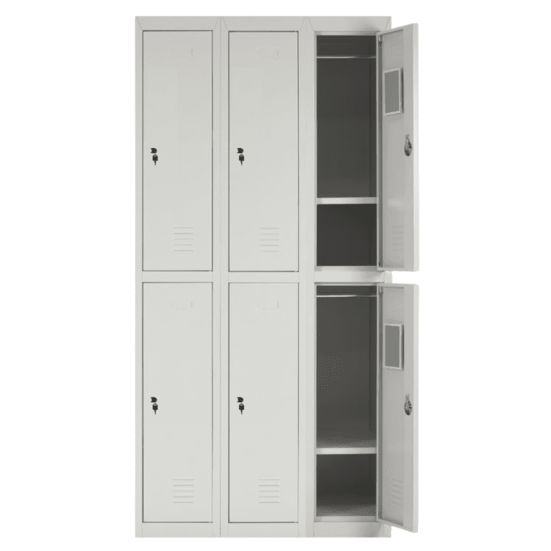 Locker/ Casillero Metálico 6 Puertas CALVAC FRONTAL