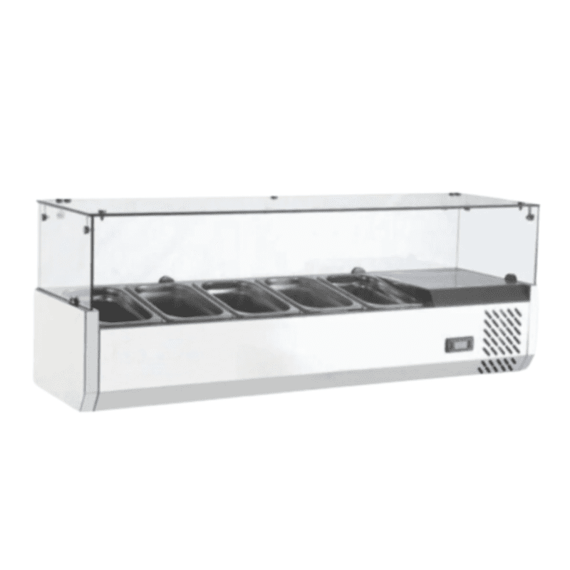Salsera refrigerada sobremesa 120 cm