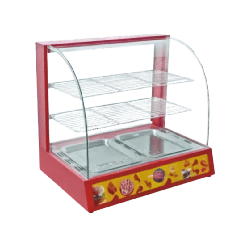 Vitrina de Calor 2 Bandejas ROJO ECOBECK