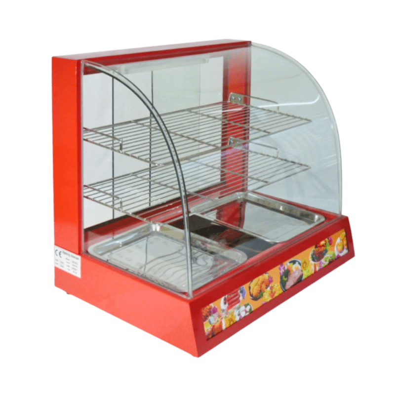 Vitrina de Calor 2 Bandejas ROJO ECOBECK