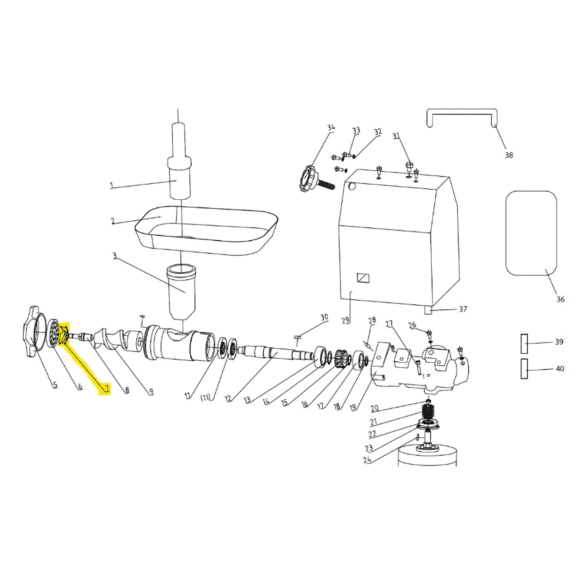DESPIECE Cuchilla para Moledora VMCAI-12 VENTUS